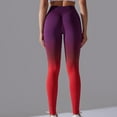 thumbnail image 4 of Ynynloco Leggings for Women Gradient Butt Lifting Seamless High Waisted Compression Yoga Pant Workout Tummy Control Running Quick Dry Leggings, 4 of 7