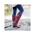 thumbnail image 3 of SIMANLAN Womens Knee High Boots Chunky Low Flat Heel Side-Zip Leather Riding Footwear, 3 of 3