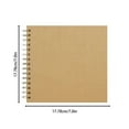 thumbnail image 2 of Scrapbook 7x7 Inch DIY Scrapbook Album Hardcover Kraft Paper Scrap Book Photo Albums 20 Sheets Memory Book for Family Wedding, 2 of 4