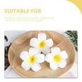 thumbnail image 6 of WHAMVOX 20Pcs White Plumeria Flower Hair Clips for Wedding and Beach Style Decoration, EVA Iron Material, 6 of 8