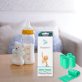 thumbnail image 2 of Plastech Diaper Disposal Bags - ZERO Plastic, 100% Certified Home Compostable, Plant-Based, 9 x 13 inches, 75 Bags, 5 Rolls, Green, 2 of 4