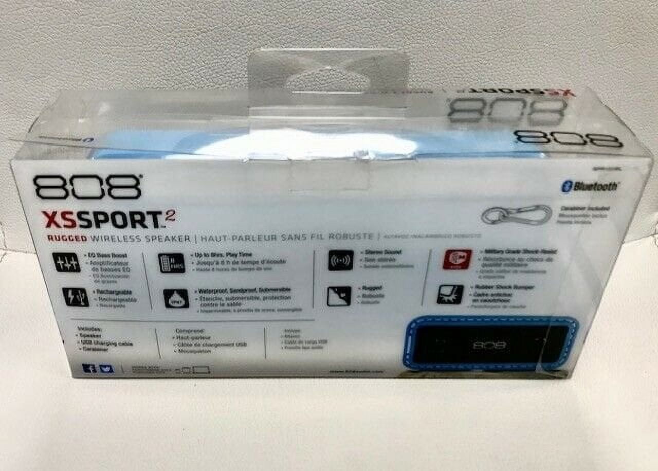 808 XS Sport 2 Waterproof Wireless Bluetooth Speaker Blue