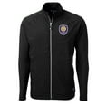 thumbnail image 2 of Men's-Cutter & Buck  Black Orlando City SC Adapt Eco Knit Hybrid Recycled Full-Zip Jacket, 2 of 3
