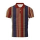 thumbnail image 4 of Mens Manga Corta Botón Abajo Camisas con Bolsillo Pulover Botón de Impresión de la Camisa de Solapa de Poliéster Cuello de Vuelta, Blusa Casual para Hombres, 4 of 5