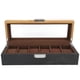 thumbnail image 5 of Organizador Caja De Reloj Caja De Almacenamiento De Exhibición De 6 Ranuras De Madera Maciza Organizador Vintage Clásico Simple, 5 of 7