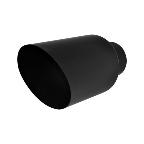 Brand New Flat Black Exhaust Tip 5" IN 8" Out 15" Long  HI-Temp Powder Coat
