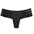 thumbnail image 4 of GHSOHS Womens Underwear Panties Women Panties Cotton High Waist Underwear Cotton Underwear Flroal Lace Hollow out No Show Panties Thongs Breathable Briefs Underpants Hipster Bikini Briefs Black ,L, 4 of 4