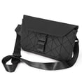 thumbnail image 5 of CHAO Bolso bandolera con diseño de rombos negros para hombre, ligero, para senderismo, ciclismo, para trabajar o para la oficina, color negro, 5 of 5