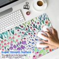 thumbnail image 4 of Long Mouse Pads for Desk,Pioneer Flower Floral Print Pattern Desk Mats on Top Of Desks, Desk Mouse Pad Extra Large with 3mm Non-Slip Base and Stitched Edge for Gaming,Office,Work,Home 35.4"x15.7", 4 of 6