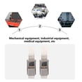 thumbnail image 3 of OULII 2pcs Practical Roller Buckle Stainless Steel Silver for Mechanical Equipment, 3 of 7