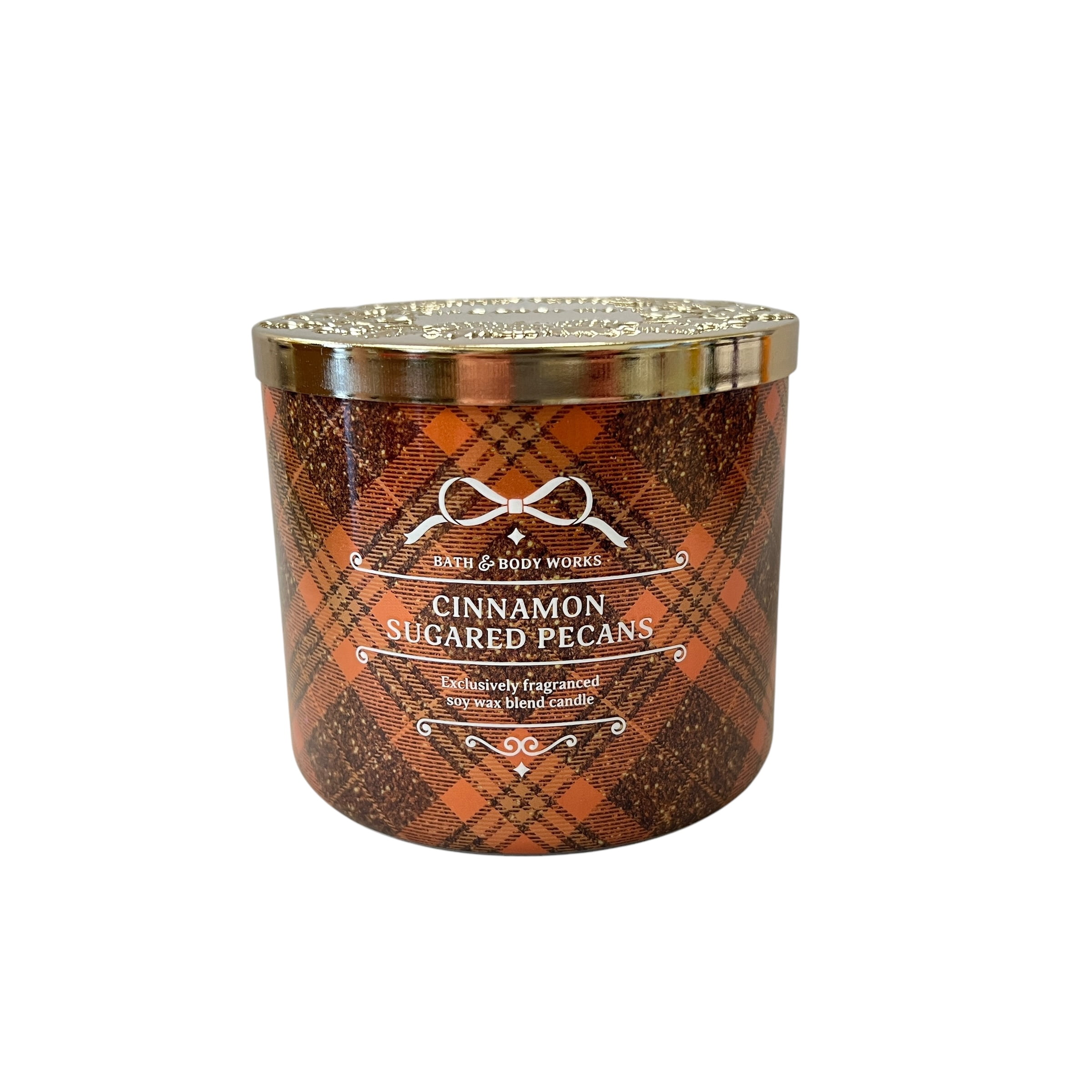 Bath & Body Works Cinnamon Sugared Pecans Scented 3 Wick Candle 14.5 oz