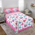 thumbnail image 3 of Disney Princess Kids Full Sheet Set, White, Pink, Purple, 3 of 9