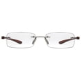 thumbnail image 1 of Reducblu Rimless Lightweight Reading Glasses for Women and Men,Frameless Rectangle Readers with Brown Arm +1.75, 1 of 4