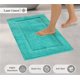 thumbnail image 2 of Juego de alfombras de baño LANE LINEN, 2 unidades, extrasuaves y absorbentes, color turquesa, 2 of 9