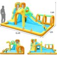 thumbnail image 4 of JOYMOR Kids Lawn Water Slide, Orange, 185 x 143 x 90 in, 4 of 8