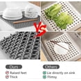 thumbnail image 2 of Silicone Sink Mat, Kitchen Sink Protector Folding Heat Resistant Non-slip for Bottom of Farmhouse Stainless Steel Porcelain Sink, 13.5 x 13.5' (Grey), 2 of 4
