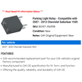 thumbnail image 2 of Parking Light Relay - Compatible with 2007 - 2012 Chevy Suburban 1500 2008 2009 2010 2011, 2 of 2