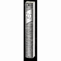 Art Judaica 23406 15 cm Plastic Mezuzah Cover, Silver