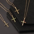 thumbnail image 2 of Cross Pendant Necklace for Women Color Copper Zircon Stars for Women Jewelry Valentines Day, 2 of 8