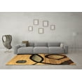 thumbnail image 3 of Ahgly Company Indoor Rectangle Abstract Brown Modern Area Rugs, 4' x 6', 3 of 4