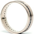 thumbnail image 3 of Pompeii 1 1/10ct Channel Set Black Diamond Brushed Ring 14K Rose Gold Mens Wedding Band, 3 of 4