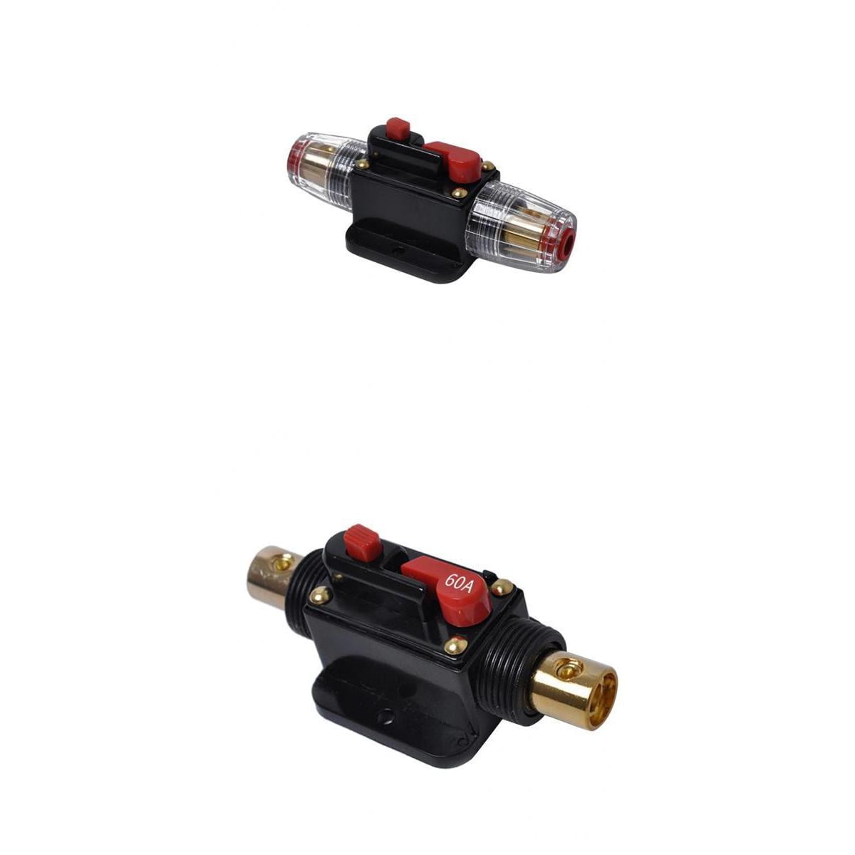 WATERPROOF CAR STEREO AUDIO CIRCUIT BREAKER FUSE INLINE FOR 12VDC A/V SYSTEM 
