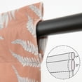 thumbnail image 6 of Modern Painting Style Curtain Valance, Leaves Print Velvet Drape Valance for Bedroom, Rod Pocket Small Window Treatment for Nursery 1 Panel, 52 x 18 Inches, 6 of 6