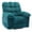 Terry cloth | blue, variant on Ataucjin Manual Recliner Chair, Oversized Rocker Recliner Chair for Adult, Ergonomic 360° Nursery Swivel Rock Recliner, Upholstered Rocking Chair with Side Pockets & Footrest