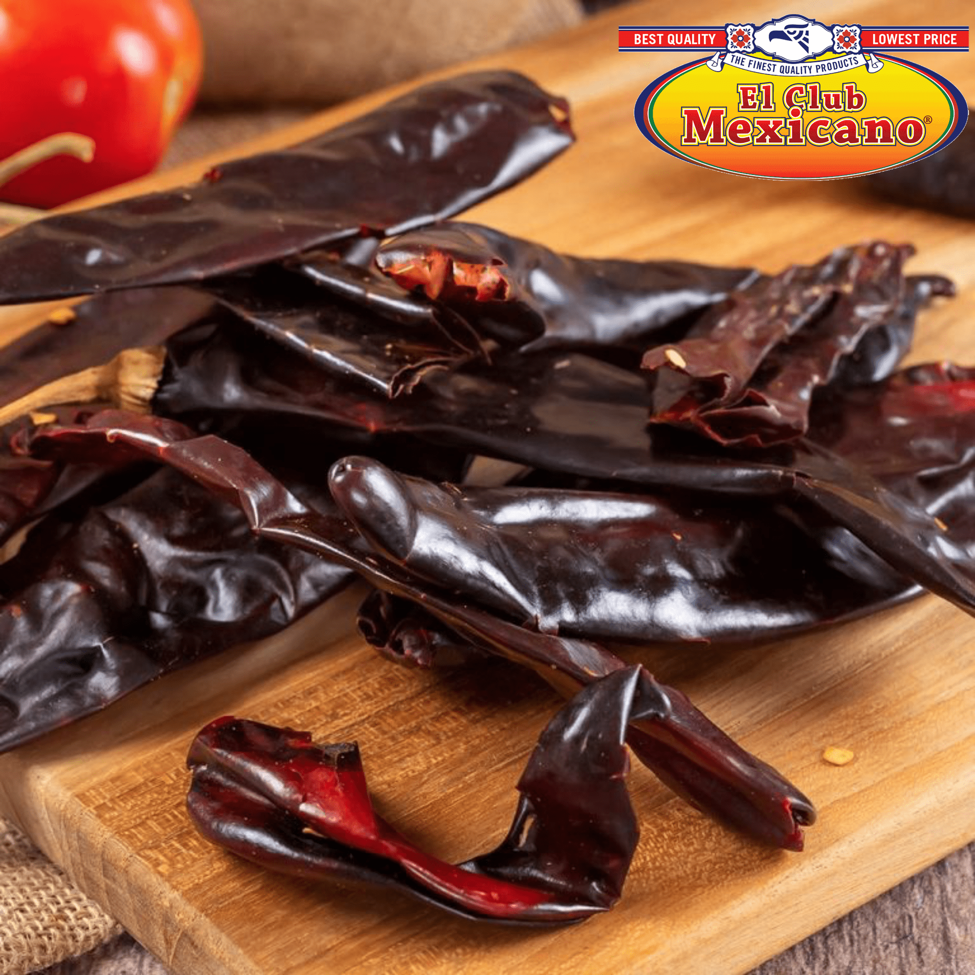 El Club Mexicano Dried Guajillo Chili Pods - Medium Heat