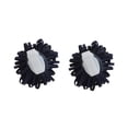 thumbnail image 4 of Unique Bargains 1 Pair Shoelace Charms Flower Shape Fashion Shoe Accessories Navy Blue, 4 of 5