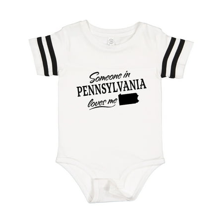 

Inktastic Someone in Pennsylvania Loves Me Gift Baby Boy or Baby Girl Bodysuit