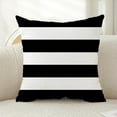 thumbnail image 2 of TAOSON Pack of  4,Black White Striped Waterproof Pillow Covers Outdoor Decorative Throw Pillowcases for Home Garden Patio Couch & Balcony, 18 X 18 Inches, 2 of 11