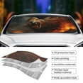 thumbnail image 5 of Bingfone Cool Flame Lion A Car Windshield Sun Shade Protector Keep Your Vehicle Cool Sun Shield Visor Cover Foldable for Car Truck SUV-Small, 5 of 8