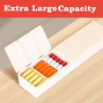 thumbnail image 3 of 2Pack Weekly Pill Organizer,Extra Large 7 Days Pill Cases Travel Daily Pill Box for Fish Oil, Calcium and Other Vitamin Pill, 3 of 5