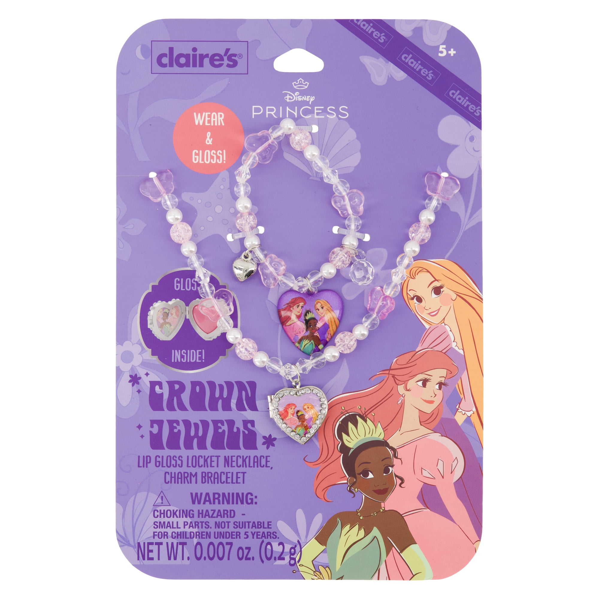 Claire's Disney Princess Necklace and Bracelet Set