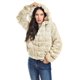 thumbnail image 5 of Chamarra de peluche con capucha Roman Fashion, Juvenil, Hueso, Beige, M, 5 of 6