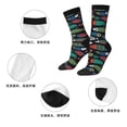 thumbnail image 5 of Honeii Hand Drawn Colorful Fishes Print Adult Socks,Crew Socks,Casual Calf Socks,Daily Wear Socks for Men & Women, Perfect for Sports, Casual and Everyday Use, 5 of 6