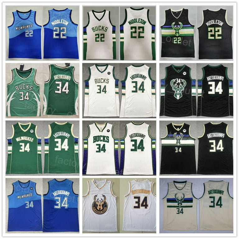 Hot Sale Men′ S Milwaukee City Bucks Custom Logo Basketball Uniforms City  Edition Jersey Green 34 Antetokounmpo 22 Middleton - China Basketball and  Jerseys price