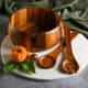 thumbnail image 4 of Juego de ensaladeras Gibson Home, madera de acacia, laurel, 3 piezas, 4 of 7