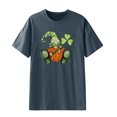 thumbnail image 4 of QIPOPIQ T-Shirts à Manches Courtes pour Femmes Col Rond T-Shirts de la Saint-Patrick T-Shirts Vert Trèfle Tunique T-Shirt St Patricks T-Shirts Surdimensionnés T-Shirts de Vacances T-Shirts Graphiques Offres, 4 of 5