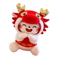 thumbnail image 3 of guohui 23cm Cartoon Chinese Dragon Pillow Stuffed Animal Toy Bed Pillow Spring Festival A, 3 of 9