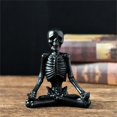 thumbnail image 2 of XunRui Figurines Simple Yet Elegant Skeleton Yoga Ornament Yoga Skul Character Ornament Ornament Skul Resin Crafts Small Ornament, 2 of 9