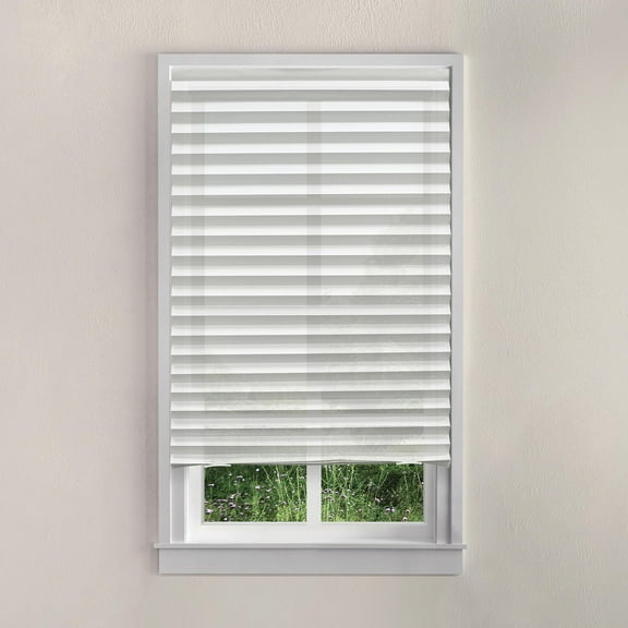 Stores en papier plissé sans cordon Mainstays, blanc, 91 cm x 183 cm, paquet de 3