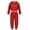 A Red, variant on DPOIS Girls Boys Shiny Sequin Hooded Jacket Pants Hip Hop Jazz Dance Costume A Red 3-4