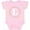AD-Pink, variant on Monogram Letter L Rose Floral Wreath Girls Baby Bodysuit
