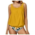 thumbnail image 2 of Women Tankini Swimsuit Tummy Control Top With Shorts Two Piece Bathing Suit, 2 of 6