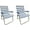 Blue, variant on OmniCore Designs New Standard Folding Camp/Lawn Chair (2 Pack) BLUE/WHITE