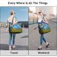 thumbnail image 5 of Rustic Wildflower Sunflower Bag Boho Floral Weekender Duffel, , Lightweight, Autumn-Inspired, 5 of 5