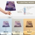 thumbnail image 4 of WOBOGO Gold Trimmed Butterfly Table Lamps Bedroom 3-Speed Dimmable Farm Style with Fabric Shade for Reading and Home Office, 4 of 8