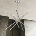 thumbnail image 5 of 47006-52 Livex Lighting Soho - 10 Light Chandelier-26 Inches Tall and 28 Inches Wide-Polished Chrome/Polished Brass Finish, 5 of 16